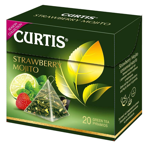 Tea green Strawberry Mojito – 20 Tea Bags (3D)